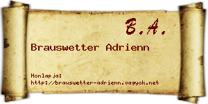 Brauswetter Adrienn névjegykártya