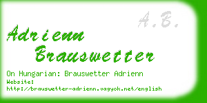 adrienn brauswetter business card